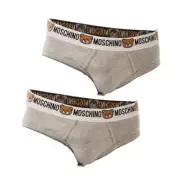 2 SLIP MOSCHINO UNDERWEAR Man Sz. L 47378119 489 Grey