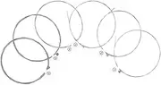 TOPPERFUN 6pcs Guitar Strings for Electric Acoustic Guitars Metal Strings Rust-resistant Perfect for Diy