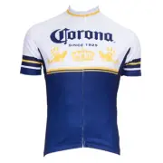 Retro Mens Corona Cycling Jersey Bicycle Jersey Bike Jersey Cycling Shirt Tops