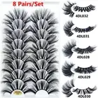 Thick Long Natural 25MM Lashes Eye Lash Extension False Eyelashes 4D Mink