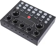 VINTORKY External Sound Card Lighting for Mobile Phones and Computers Easy Use Voice Changer Music Mixer No Debugging Required Supports Live Singing Software for Novice Anchors