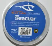 seaguar blue label dsf 100% fluorocarbon 20lb 25yds clear fishing line