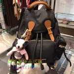 【櫃姐代購】BURBERRY 博柏利40759721 RUCKSACK 粉色 黑色後背包雙肩包 專櫃正貨 實拍