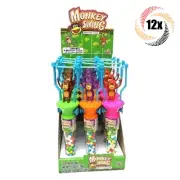 Full Box 12x Monkeys Kidsmania Monkey Swing Assorted Novelty Toy Candy | .42oz
