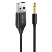 Aux to Bluetooth Receiver for Car, Bluetooth Aux Adapter with USB to 3.5mm Au...