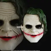 Halloween Resin Joker Mask Adult Costume Party Props Realistic Movie Cosplay