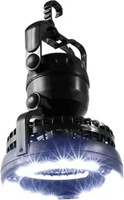 Portable 2-in-1 Led Fan Light Camping Tent Lamp 18 Led for Outdoor Use
