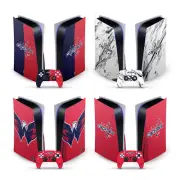 OFFICIAL NHL WASHINGTON CAPITALS VINYL SKIN FOR SONY PS5 DISC EDITION BUNDLE