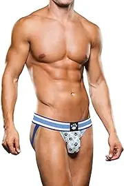 Mens Blue & White Jock Strap, Super Comfy With Elasticated Waist Band By Prowler