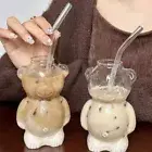 Milk Tea Cup Bear Glass Water Cup Drinking Water Tool Coffee Cup