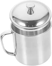 CONGARTENO Stainless Steel Water Cup with Handle Lid Portable Insulated Coffee Tea Mug Rustproof Travel Cup for Outdoor Activities Hiking Camping Boating