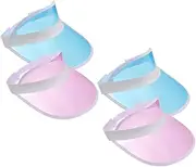 [Parliky] Men Women Pack Beach Hat Sun Visor Portable Sun Protection Cap Stylish for Outdoor Events