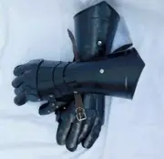 Gloves Medieval Steel Armor Gauntlets Knight Black Gauntlet Larp Crusader Gothic