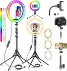 12 inch Selfie Ring Light with Extendable Tripod Stand Mobile Phone Holder for L