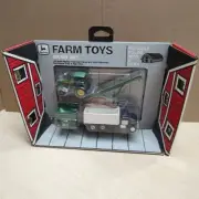 1987 Ertl Farm Toys 1/64 John Deere Grain Set #5566 w/Box That Folds Into Barn