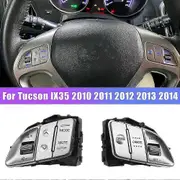 Multi-Function Steering Wheel Button Volume Adjustment Button Cruise Control Switch for IX35 2010 - Silver
