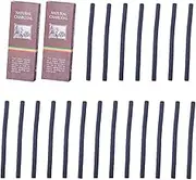 20 Pcs Charcoal Sticks 5-7mm Drawing Tools Charcoal Pencils Graphite Stick for Hobbyists and Artists Students