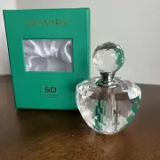 Simon Designs Crystal Perfume Bottle with Screw on Dauber Top Never displayed