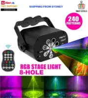 240 Patterns Disco Lights RGB Laser Projector Stage Lighting Party KTV Club