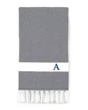 Linum Home Textiles Diamond Pestemal Beach Towel Monogrammed (A-Z)