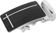 [Abbraccia] Men Ratchet Belt Buckle Only Automatic Sliding Buckle Fits 35mm - 12, One Size