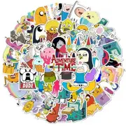 Adventure Time Themed Set of 50 Assorted Stickers Decal Set