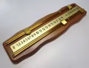 Wooden Snooker Scoreboard Score board Scorer OAK Brass Pointers Number Strip