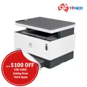 HP Neverstop MFP 1201n Copy/Scan Refillable Mono Laser Printer #143A RRP$680.90