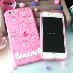 BARBAPAPA泡泡先生iPhone 6/6S Plus(5.5吋)粉色空壓保護套