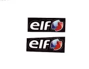 Vintage Sticker Set Of 2 ELF Lubricants Vinyl Motorcycle Superbike MotoGP F1