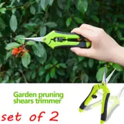 2x Pruning Shears Plant Scissors Trim Trees Snips Branch Garden Secateurs Tool