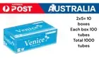 1000 x Venice Charcoal Empty tubes Cigarette Filter x 10 Boxes of 100