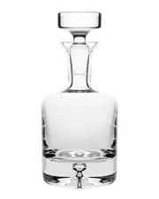 Barski European Lead-Free Crystalline Round Whiskey Decanter