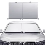 Car Auto Retractable Front Window Windshield Sun Shade UV Block Car Towing Mirror