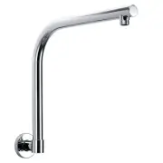 Chrome Stainless Steel Swivel Wall Shower Arm Bathroom Gooseneck Outlet Pipe