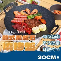 在飛比找momo購物網優惠-【尼老闆】韓式麥飯石燒烤盤30cm(烤肉盤 韓式烤盤 圓形烤
