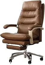 Ergonomic Office Chair Luxury Leather Office Chair Executive Home Comfort Reclining Computer Desk Chair Desk Chair