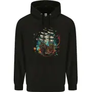 Space Ship Fantasy Galleon Sailing Sailor Childrens Kids Hoodie