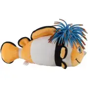 Zibbies Innovation Pet Toy Plush Clownfish Bubble Z Stretchy Silicone Crazy Hair