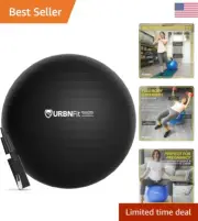 Anti-Burst Exercise Ball - Yoga Ball for Workout, Pregnancy, Stability - 26in
