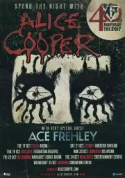 Alice Cooper + Ace Frehley 2017 Australian Tour - A2 sized poster