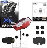 X10 Cycle Helmet com Riding Special New Upgrade Supports 2-10 People mesh and 5G netw com Magnetic Quick Installation Magnetic Charging (1 Pack)