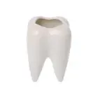 Tooth Shape Ceramic Flower Pot Green Planter Cactus Container Decor