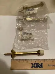 IVES BY SCHLAGE #60 A3 NO RUST ALUMINUM 3 3/4" GOLD DOOR STOPS (3) FREE SHIP