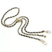 47 Inch Purse Chain Strap, Adjustable Handbag Chains for Bags, Black/Light Gold