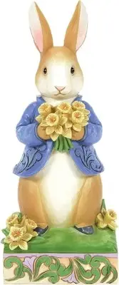 Jim Shore Peter Rabbit with Daffodils Delightful Daffodils #6014046