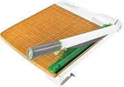 Westcott 16874 ‎15-Inch CarboTitanium Wood Base Guillotine Paper Cutter, Multi-Paper Trimmer with 30 Sheet Capacity