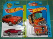 Lot of 2 - 2015 Hot Wheels - Aston Martin 1963 DB5 (Red) & Bread Box (Orange)