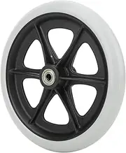 Oreilet Wheelchair Front Wheels, 8 Inch Disabled Anti-Slip Rubber Wheels with Lightweight Easy to Install Reliable for Wheelchairs, Rollators, Walkers