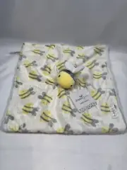Dreamgro Bee Security Blanket Lovey Buddy Blankie Soft Plush Baby Dream Gro NWT